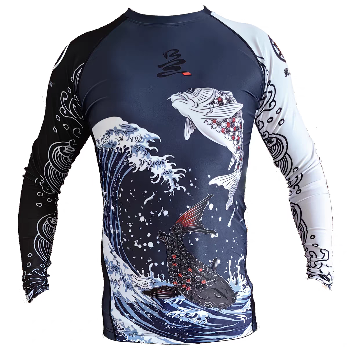 ZHAN Koi Wave Long Sleeve BJJ Rash Guard