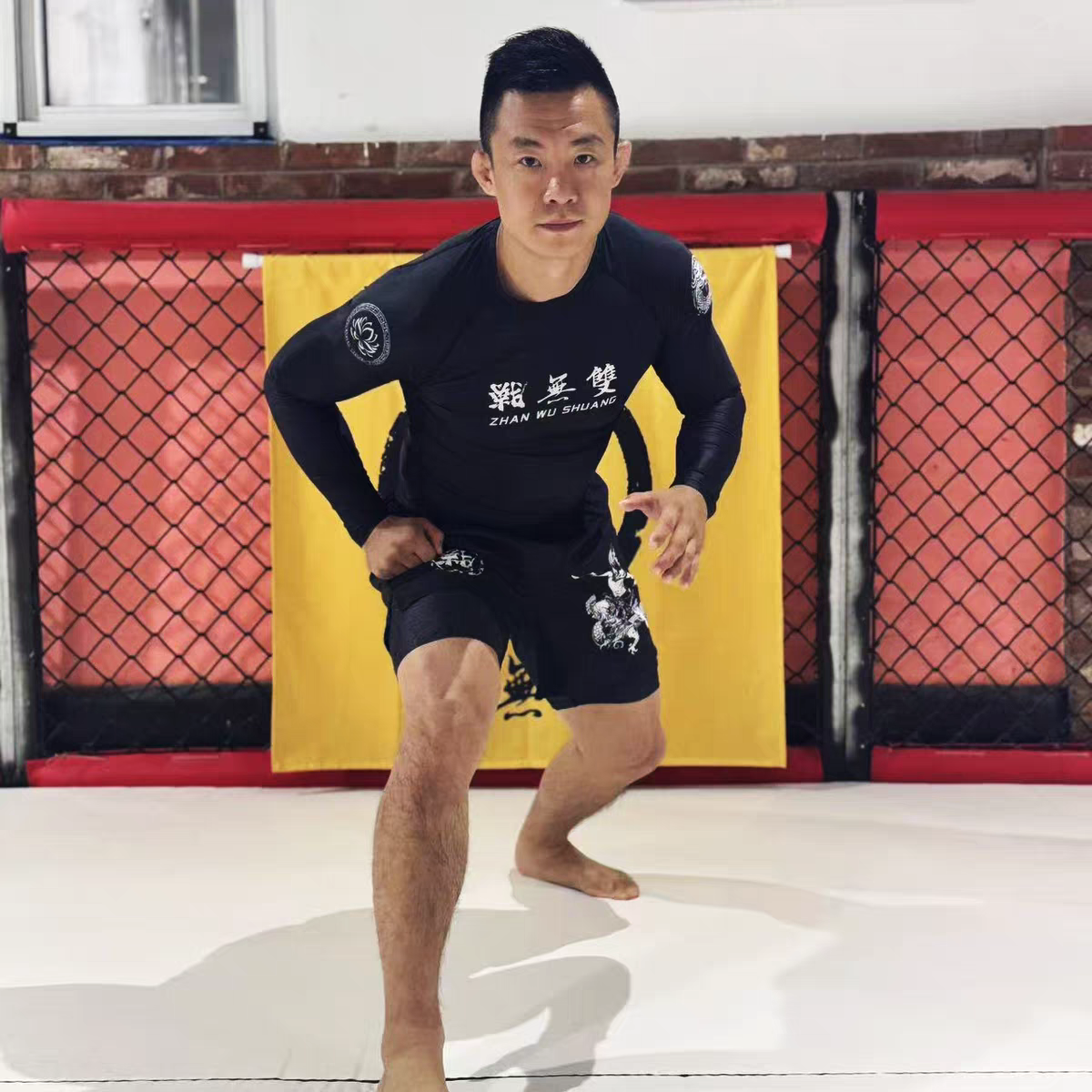 ZHAN Nezha Long Sleeve BJJ Rash Guard & No-Gi Shorts Set