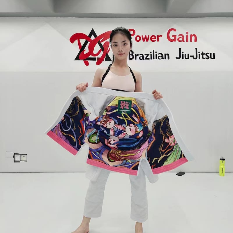 ZHAN Women's Year of the Rabbit BJJ Gi: Embrace Tradition & Elegance