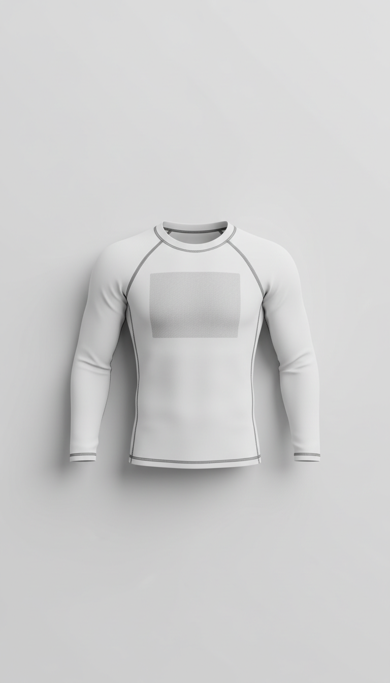 Custom BJJ rash guard with sublimation print by BLITZFIGHT